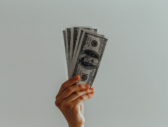 hand geld